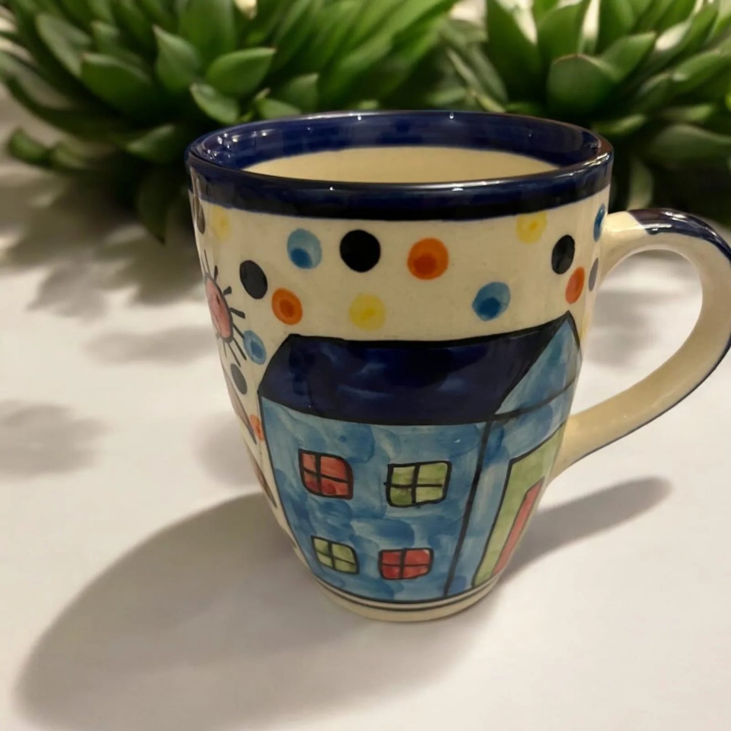 Blue Handpainted Mug