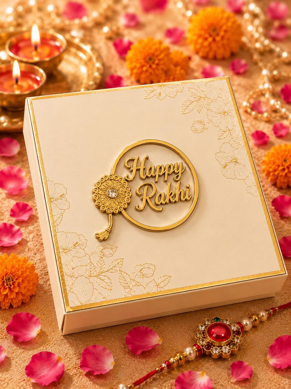 Premium Rakhi Hamper for Brother β Thoughtfully Curated Gift Box