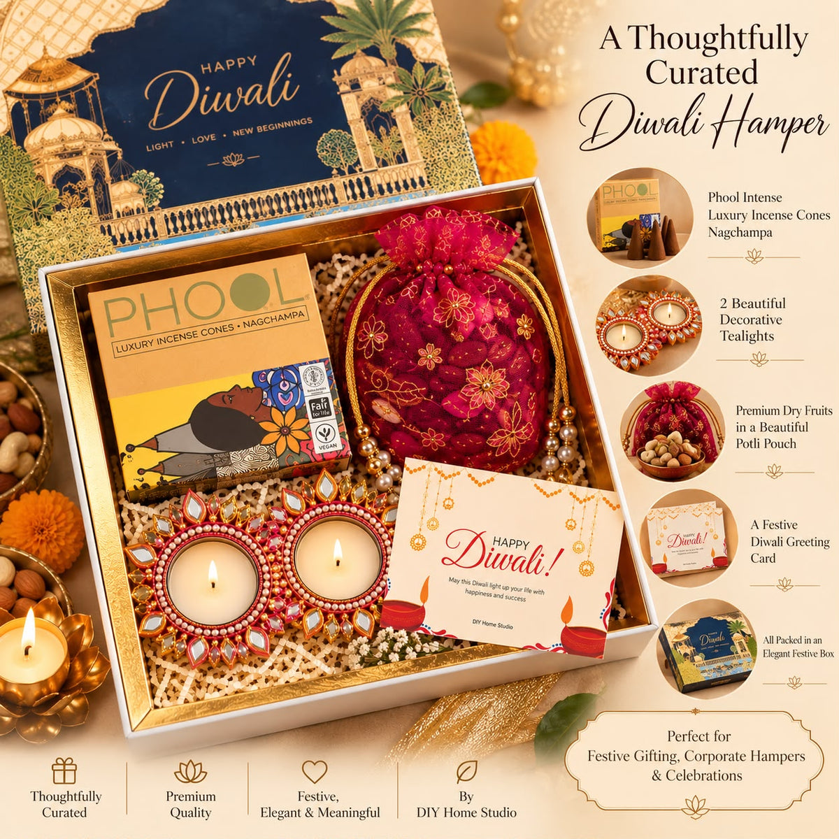 A Thoughtfully Curated Diwali Hamper | Premium Festive Gift Box