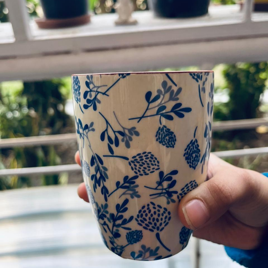 Blue Blossom Ceramic Tumbler