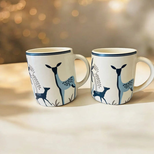 Set of 2,Deer Coffee Mugs