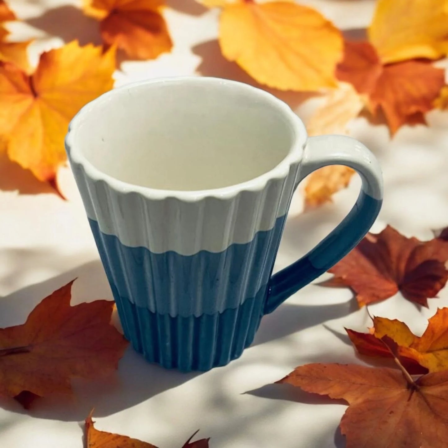 Blue and White Mug