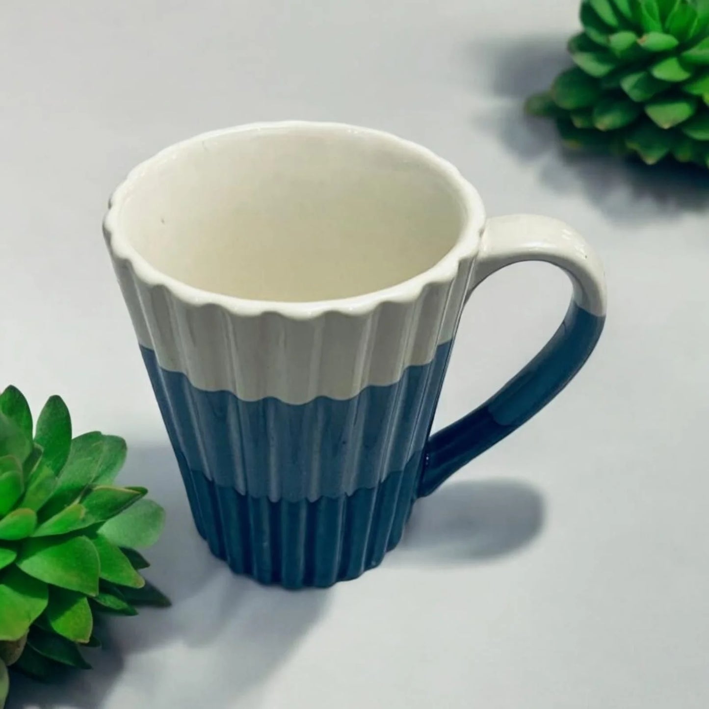 Blue and White Mug