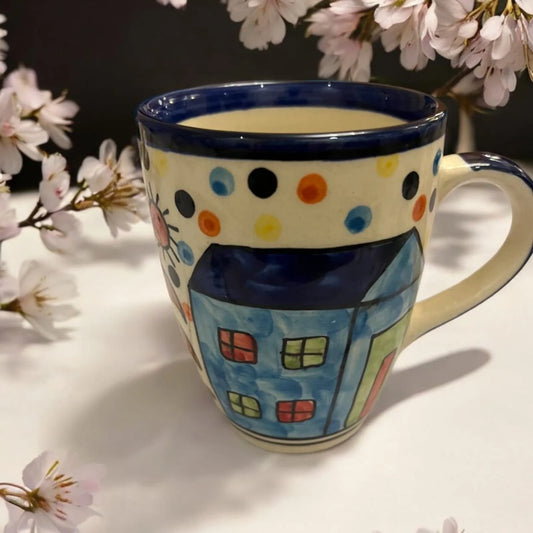 Blue Handpainted Mug