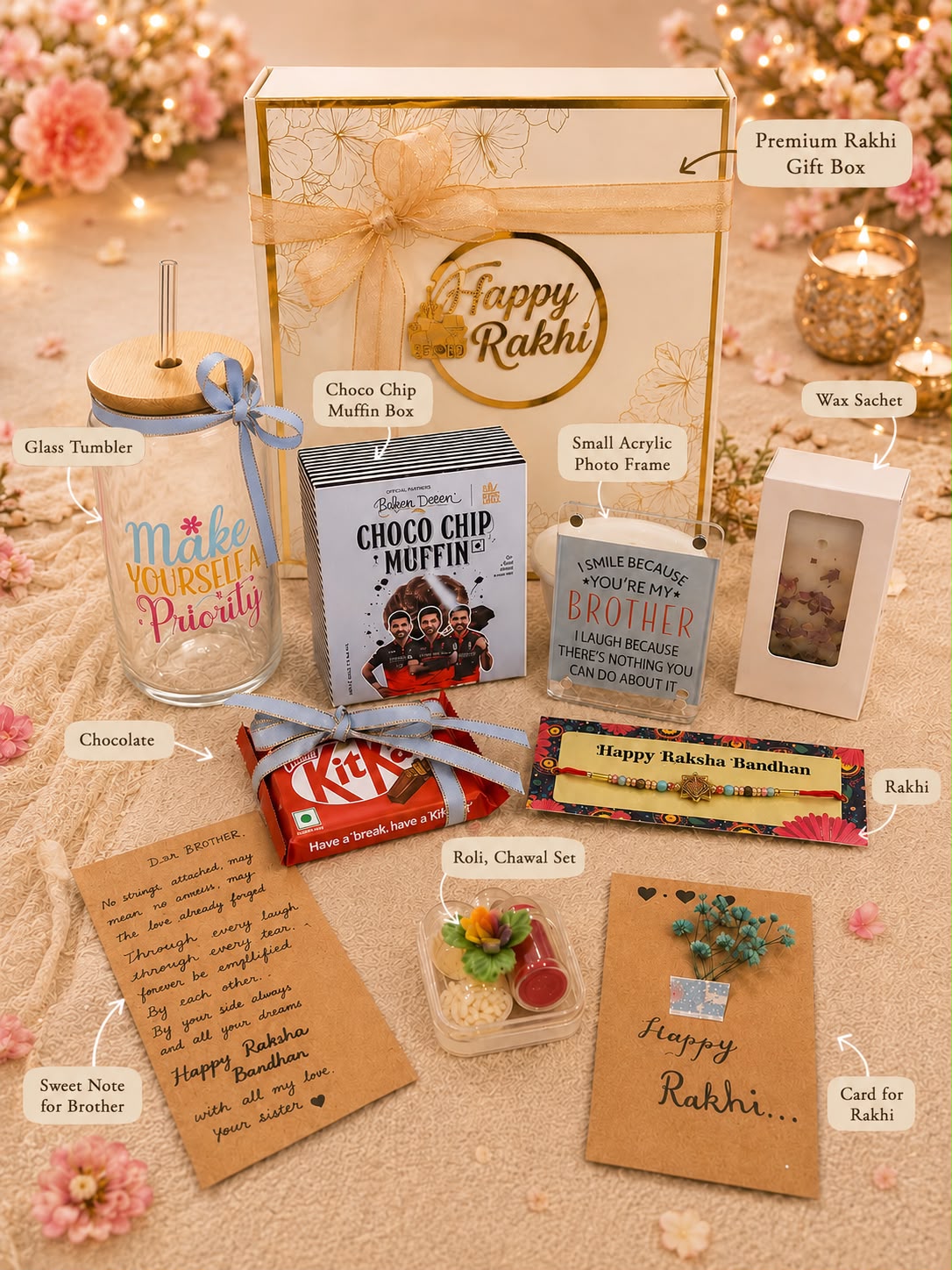Premium Rakhi Hamper for Brother – Thoughtfully Curated Gift Box