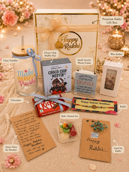 Premium Rakhi Hamper for Brother – Thoughtfully Curated Gift Box