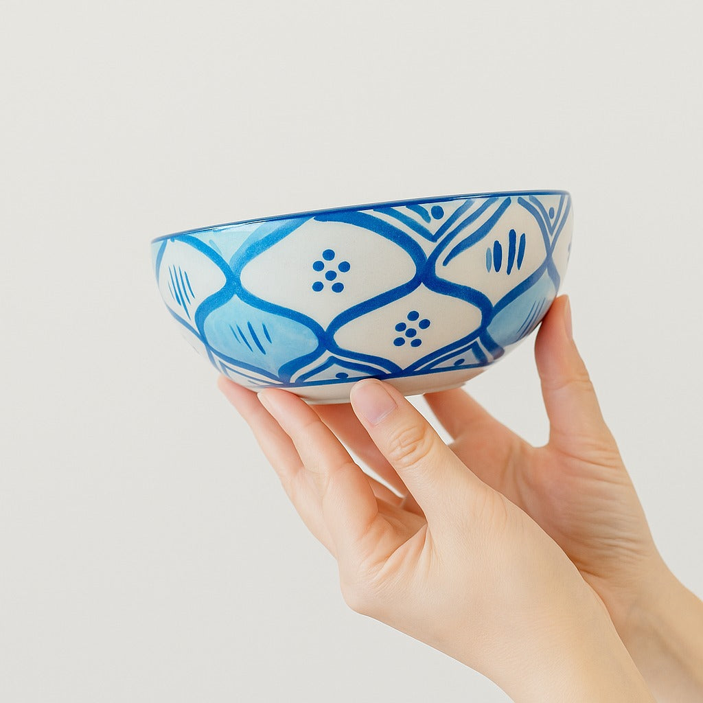 Handprinted Big Bowl-Set of 2