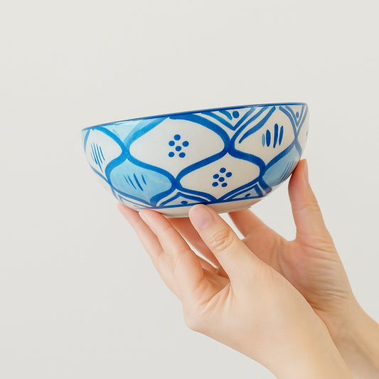 Handprinted Big Bowl-Set of 2